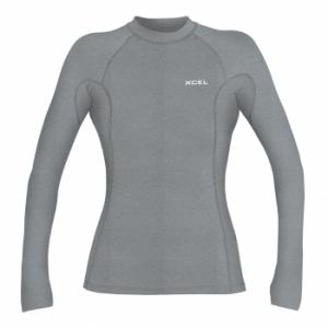 Xcel Women's Premium Stretch Short Sleeve Rash Guard with Key Pocket at