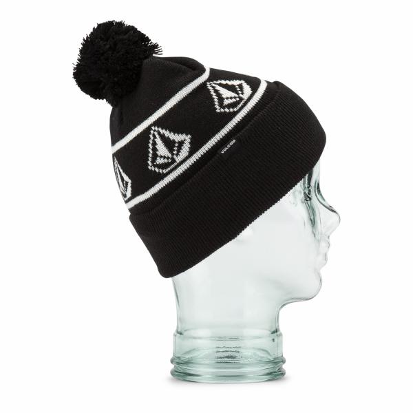 VOLCOM POWDER BEANIE blk L5852001 -  06-09-2019/1567769915l5852001_blk_f.jpg