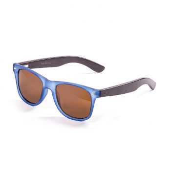 OCEAN BEACH WOOD bamboo brown arm with blue trasparent frame with brown lens 50010.5 -  10-05-2018/152596320050010.5-2.jpg